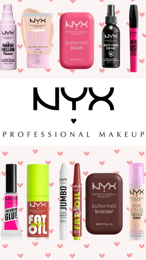 NYX cosmetics is really good and have lots next is elf 🌸 Elf Cosmetics Must Haves, Marshmallow Root, Elf Cosmetics, Makeup Setting Spray, Makeup Bronzer, Brow Makeup, Eye Pencil, Nyx Professional Makeup, Nyx Cosmetics