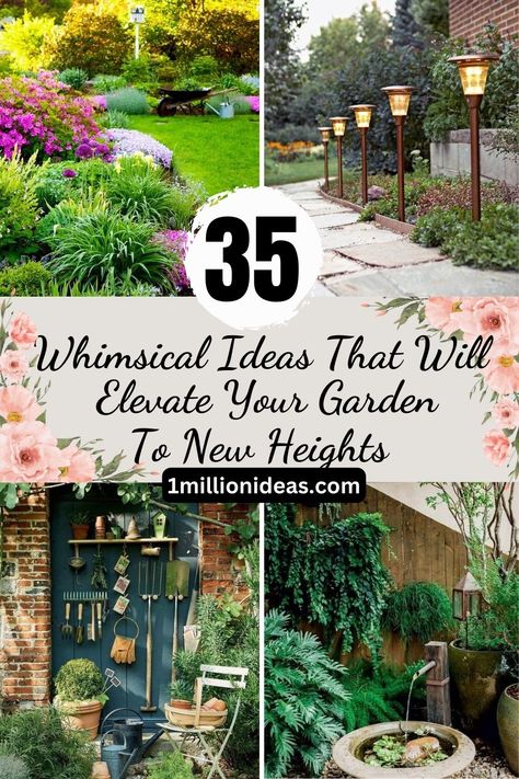 35 Whimsical Ideas That Will Elevate Your Garden To New Heights Enchanted Backyard Ideas, Enchanted Garden Backyard, Enchanted Backyard, Designing A Garden, Witchy Garden, Garden From Scratch, Backyard Dreams, Garden Plots, Witch Garden