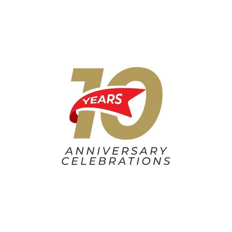 100 Years Celebration Logo, 10 Number Design Graphics, 10 Year Anniversary Logo Design, 100 Year Anniversary Logo, 10 Number Design, 10 Anniversary Logo, 20 Years Logo, Logo With Numbers, Number 10 Design