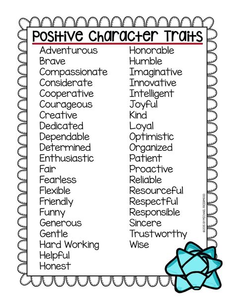 Positive Character Traits Breathing Cards, Capturing Kids Hearts, Kindergarten Graduation Ideas, Monthly Ideas, Character Trait Worksheets, Character Builder, Good Character Traits, Girl Craft, Counselling Tools