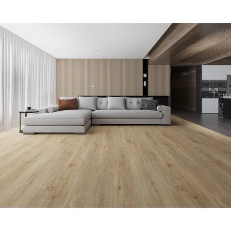 Montserrat Lock 7" x 60" x 6mm Oak Luxury Vinyl Plank | Wayfair Spc Flooring, Vinyl Style, Wood Floors Wide Plank, Coastal Contemporary, Wooden Floors, Ideas Hogar, Vinyl Plank Flooring, Types Of Flooring, Wide Plank