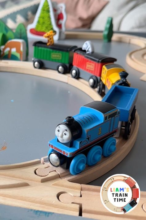 Today, you get to follow along as Liam and his dad show off their amazing creativity and problem-solving skills by building a wooden track using Brio wooden tracks. And, wait for it...they even add in an awesome railroad crossing! How cool is that?! Subscribe to Liam's Train Time on YouTube! Wooden Train Track, Railroad Crossing, Train Times, Wooden Train, Wait For It, Train Layouts, Train Tracks, Problem Solving Skills, A Train