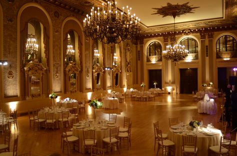 Have you ever seen a more beautiful ballroom!?! Cant wait!!!!! Ballroom Wedding, Ball Room Aesthetic, Royal Ballroom, Ballroom Aesthetic, Brown Bridesmaid Dresses, تصميم داخلي فاخر, Church Flowers, Wedding Hall, Gilded Age