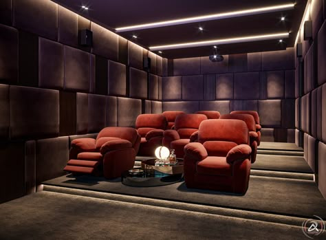 Modern Theater Room, Home Theater Design Modern, Theatre Room Seating, Home Theatre Room Ideas, Cinema Room Design, Home Theatre Design, Small Home Theater, Theatre Room Ideas, Sala Cinema