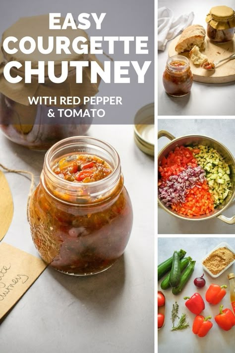 Courgette Chutney Recipe, Vegan Jam, Vegan Autumn, Vegan Picnic, Vegan Mediterranean, European Dishes, Sandwiches Wraps, Vegan Summer Recipes, Relish Recipes