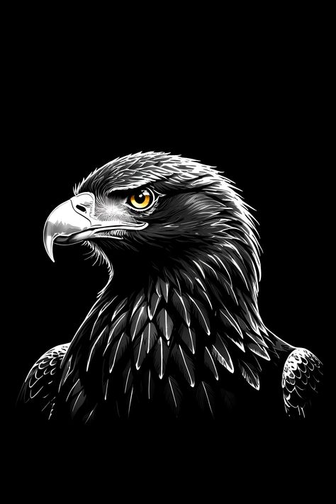 black and white, wildlife portrait, animals wallpaper, wildlife art, eagle, glowing eyes, bird, Eagle Portrait, Portrait Wallpaper, Medical Student Motivation, People Faces, Glowing Eyes, Drawing People Faces, Black Eagle, Background Images Hd, Bird Artwork