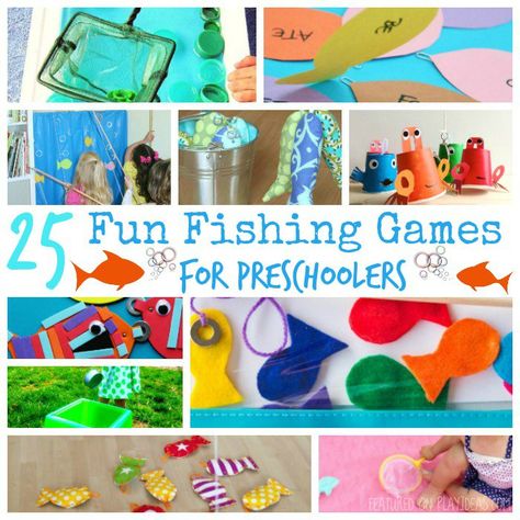 25 Fun Fishing Games For Preschoolers Fishing, Fish, Pre School, Games For Preschoolers, Fishing Games, Fish Games, Fishing Ideas, Play Ideas, Preschool