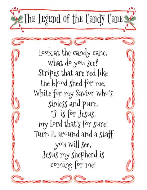 Candy Cane Story Jesus Free Printable, Candy Cane Christian Meaning, Legend Of The Candy Cane Craft, The Story Of The Candy Cane, The Legend Of The Candy Cane Printable, Candy Cane Sayings For Kids, Story Of Candy Cane, Meaning Of Candy Cane Free Printable, Candy Cane Bible Lesson For Kids