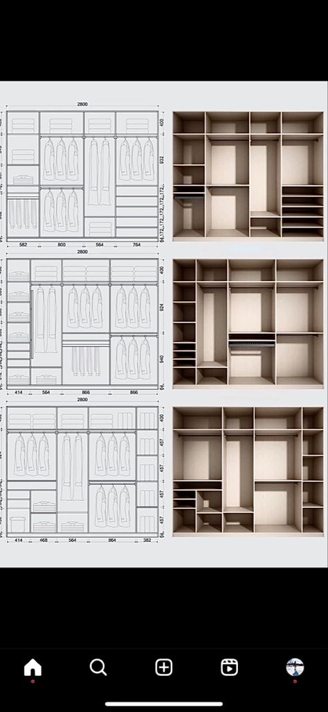 #clothing #interiordesign #interior #içdesign #dolap Wardrobe Inside Design, Wardrobe Internal Design, Dream Closet Design, Wardrobe Interior, Closet Design Layout, Wardrobe Interior Design, Furniture Details Design, Shelving Design, Smart Home Design