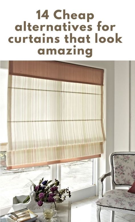 Cover Windows Without Curtains, Alternatives To Curtains, Windows Without Curtains, Sunroom Window Treatments, Inexpensive Window Treatments, Wide Window Curtains, Cheap Window Treatments, Curtains For Windows, Curtain Alternatives