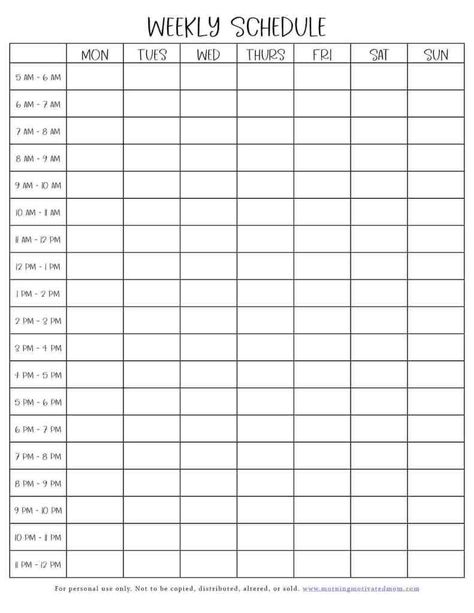 Taking time to plan out your week on this Weekly Planning Printable will help you plan out what your ideal week will look like for you. This printable weekly schedule will help you stay on track during your week. This free planning printable also works as a weekly time blocking printable and a week at a glance printable. #timeblocking #weeklyschedule #planning Time Blocking Printable, Study Schedule Template, Studie Hacks, Timetable Template, Week Calendar, Weekly Schedule Printable, Study Planner Printable, Effective Study Tips, Schedule Printable