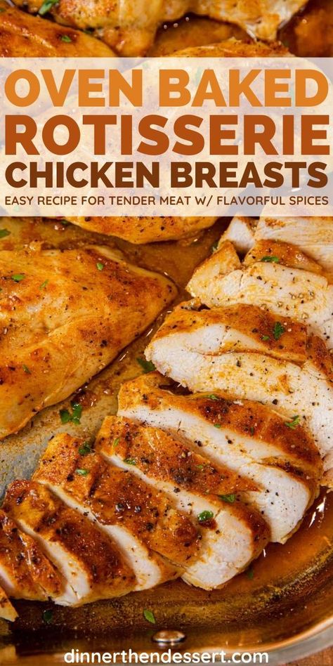 Essen, Oven Roasted Chicken Breast Boneless, Roasted Chicken Breastrecipes Boneless, Baked Chicken Breastrecipes Boneless, Roterisserie Chicken Recipes, Oven Baked Rotisserie Chicken, Chicken Breast Recipes Oven, Roasted Chicken Breast Recipes, Roast Chicken Breast