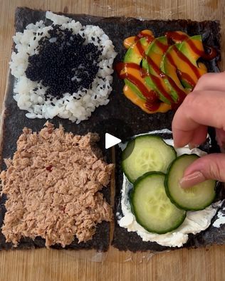 Sushi Wrap Hack | That's lunch sorted 👍 | By FOODbibleFacebook Sushi Wrap, Sandwich Video, Sushi Sandwich, Sandwich Recipes, Sandwiches