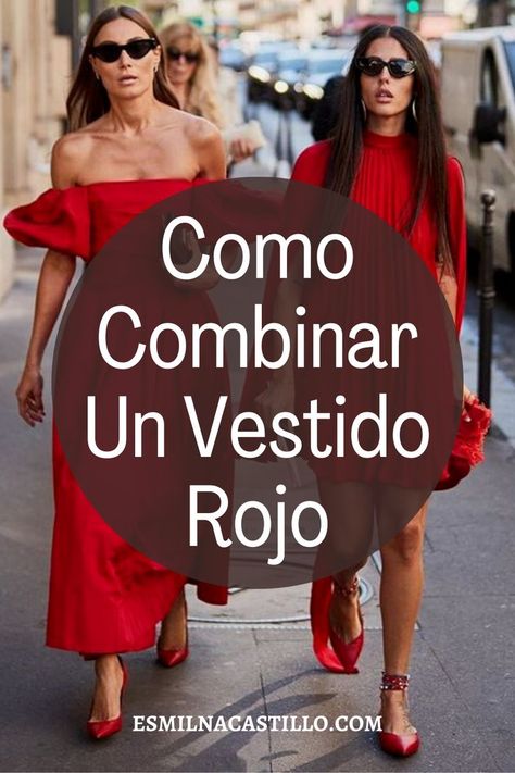 Un vestido rojo es lo verdaderamente tradicional para la primavera, puesto que es el toque de color ideal que anhelas cuando el tiempo empieza a cambiar y las flores florecen a tu alrededor. La mayor parte de nosotras poseemos por lo menos un vestido rojo en nuestro armario, por eso pensé que valía la pena echar una mirada a cómo las mujeres francesas combinan sus vestidos rojos para inspirar algunas combinaciones de vestuarios nuevos con una parte que ya tengamos. Outfits Con Color Rojo, Outfits Rojos, Outfit Vestido Rojo, Midi Outfits, Red Dress Outfit, Fashion Articles, Plus Size Beauty, Mesh Sleeves, Formal Evening Dresses