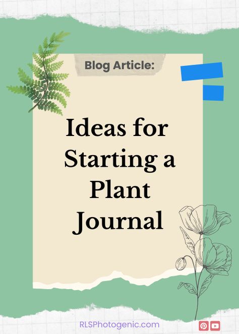 Create a Plant Journal Plant Journal Ideas, Plant Notebook, Different Types Of Seeds, Plant Diary, Family Tree Research, Plant Journal, Plant Book, Family Research, Diary Entry