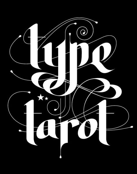 Tarot cards get a typography makeover | Typography | Creative Bloq Tarot Card Font, Tarot Typography, Mystic Typography, Ancient Typography, Goth Cookies, Chocolate Website, Goth Logo, Tarot Logo, Typography Creative