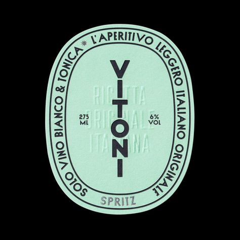 New project out soon! Vitoni is a new ready-to-drink light aperitif inspired by traditional Italian spritz of the 1950s. Made only with… Italian Wine Label Design, Vintage Italian Packaging, Italian Packaging, Italian Graphic Design, Italian Wine Label, Italian Spritz, Wine Label Inspiration, Italian Logo, Label Inspiration