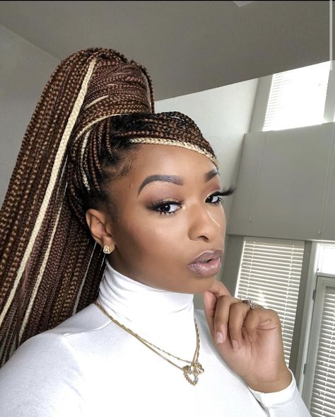 Tan Skin Blonde Hair, Cute Box Braids, Big Box Braids Hairstyles, Marley Twists, Box Braids Hairstyles For Black Women, Braided Cornrow Hairstyles, Cute Braided Hairstyles, Braids Hairstyles Pictures, Cute Box Braids Hairstyles