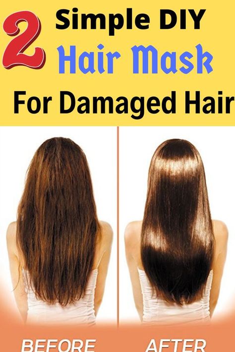 Simple Hair Mask, Hair Remedies For Damaged Hair, Remedies For Damaged Hair, Best Diy Hair Mask, Hair Repair Diy, Bleach Damaged Hair, Hair Masks For Dry Damaged Hair, Natural Hair Repair, Mask For Damaged Hair