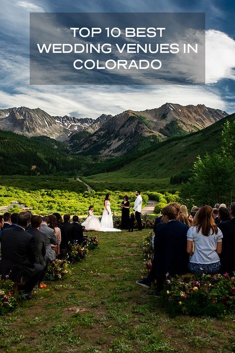 How do you even pick a list of "best" wedding venues in a state with so much beauty? Free Wedding Venues, Wedding Venues In Colorado, Wedding Venues Colorado, Colorado Mountain Wedding Venues, Aspen Wedding, Mountain Wedding Venues, Mountain Wedding Colorado, Colorado Wedding Venues, Rustic Wedding Venues