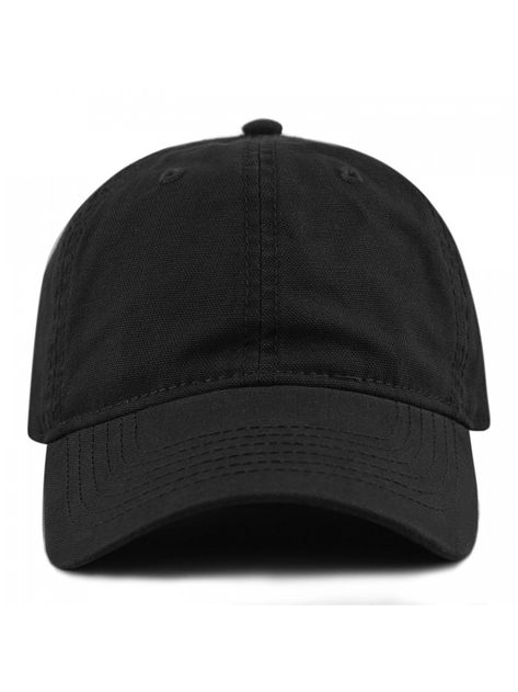 Hats & Caps, Men's Hats & Caps, Baseball Caps,100% Cotton Canvas 6-Panel Low-Profile Adjustable Dad Baseball Cap - Black - CY180DLZY3N  #menscaps #menshats #menstyle #mensoutfits #caps #hats #Baseball Caps Black Dad Hat, Hat Mockup, Hats Style, Cap Mockup, Hats Baseball Caps, Hats Baseball, Black Baseball Cap, Men's Hats, Black Cap