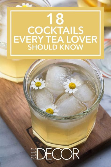 18 Cocktails Every Tea Lover Should Know! #blacktea #teacocktail #refreshing Blackberry Bourbon, Tea Cocktail Recipes, Adult Tea Party, Bourbon Cocktail, Tea Cocktails, Bourbon Cocktails, Hot Toddy, Exotic Food, Earl Grey