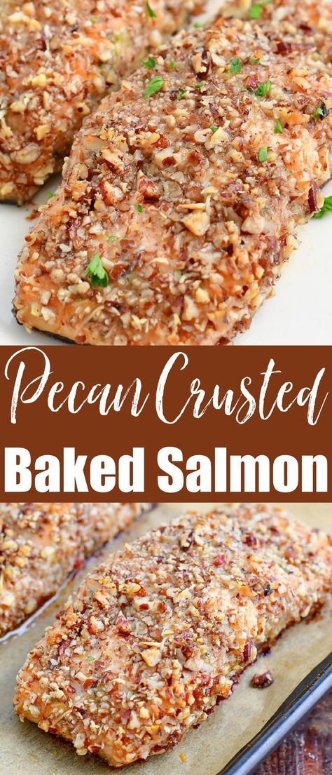 Flavored Mayo, Easy Gluten Free Dinner, Pecan Crusted Salmon, Crusted Salmon Recipes, Gluten Free Dinner Easy, Crusted Salmon, Salmon Dinner, Baked Salmon Recipes, Fish Recipes Healthy