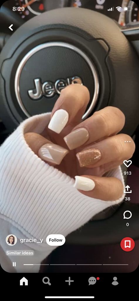 Tan Nail Designs, Fall Western Nails, Simple Gel Nail Designs, Tan Nails, Western Nails, Nail Tip Designs, Fall Gel Nails, Simple Gel Nails, French Tip Acrylic Nails