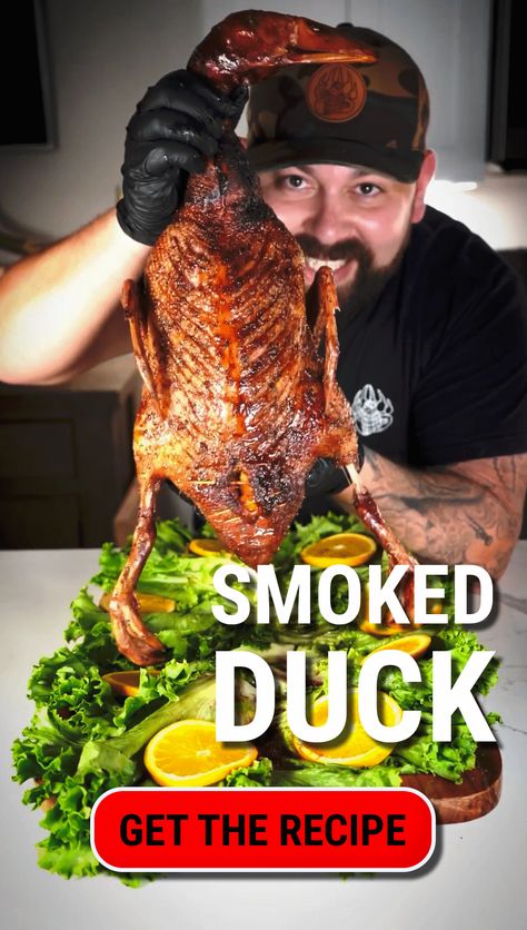 Stuck in a BBQ Rut? Try Smoked Duck🍗 Smoked Duck Recipes Whole, Smoked Duck Recipes, Duck Leg Recipes, Cooked Duck, Rouen Duck, How To Cook Duck, Smoked Jerky, Dinner 2023, Smoked Beef Ribs