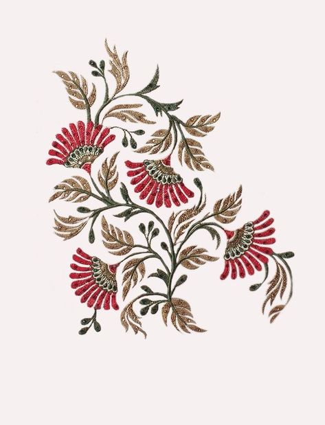 Indian Flower Illustration, Folk Motifs Design, Art Nouveau Flowers Illustration Floral Patterns, Mugal Flower All Over Pattern, Indian Patterns Illustration, Mughal Motifs Design Patterns, Folk Art Flowers Tattoo, Indian Patterns Textiles, Mughal Art Motifs