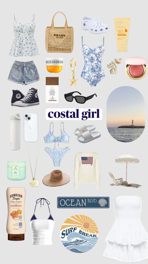 costal girllllll #costalgrandaughter #coastal #surf#bikini#sea#ocean#suncreem#swimsuit#lipbalm#drinkcup Coastal Bathing Suits, Costal Cowgirl, Coastal Granddaughter, Preppy Summer, Sea Ocean, Sea And Ocean, Bathing Suit, Summer Vibes, Bathing Suits