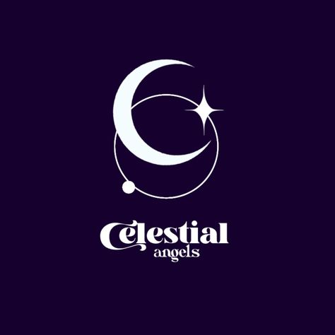 Celestial Logo Design, Kpop Logo Ideas, K Pop Logo, Kpop Logo Design Ideas, Celestial Logo, Dr Logo, Cute Logos, Kpop Group Names, Pop Logo