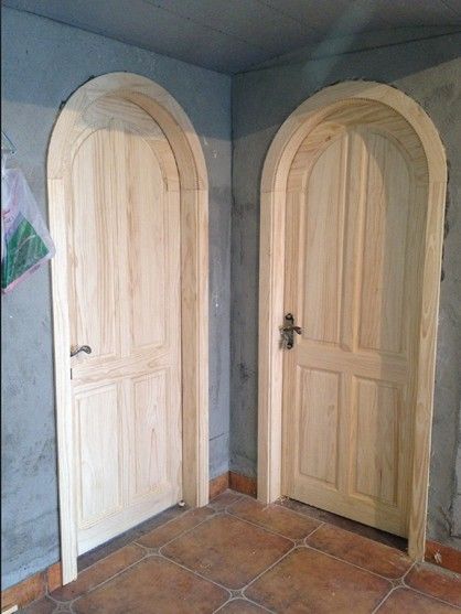 Arch Wood Door, Arched Internal Doors, Arched Doors Interior, Wooden Arch Door, French Doors With Sidelights, Shaker Interior Doors, Glass Bathroom Door, Arched Interior Doors, Arched French Doors