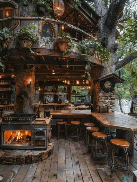 Refresh Kitchen, Mountain Bar, Cozy Gaming, Dream Life House, Backyard Diy, Home Decor Idea, Fantasy Homes, Dream House Rooms, Fantasy House