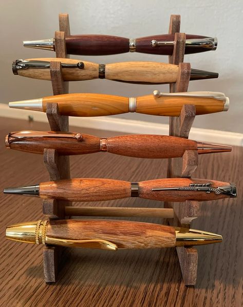 Wood Turning Pens, Office Desk Storage, Handcrafted Pens, New Pen, Pen Organization, Pen Turning, Forest Hill, Multi Pen, Wooden Pen