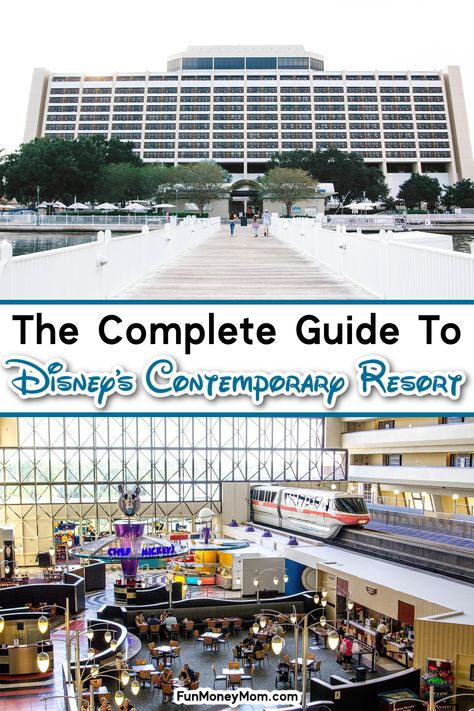 As one of the most recognizable resorts in Walt Disney World, the Contemporary Resort is also one of the most popular. With large, modern rooms, a variety of restaurants and close proximity to the Magic Kingdom, it's no wonder everyone loves staying at this luxury resort! Disney Contemporary Resort, Plan A Vacation, Florida Beaches Vacation, Florida Travel Destinations, Disney World Christmas, Disney World Hotels, Modern Rooms, Contemporary Resort, Family Friendly Hotels