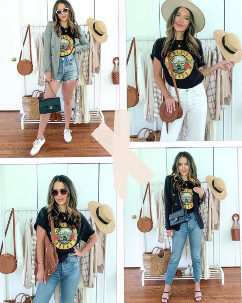 Vintage Rock Tees Outfits, Band Tee Outfits 2023, Cute Band Tee Outfits, Styling A Band Tee, Rock Band T Shirts Outfits, Band T Shirt Outfit, Rock Tees Outfit, How To Style A Band Tee, Style A Band Tee