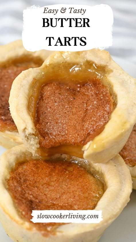 Butter Tarts Butter Tart Shells Recipe, Buttertarts Easy, Butter Tart Filling Recipe, Runny Butter Tarts Recipe, Butter Tarts Without Corn Syrup, Butter Tarts Filling Recipe, Butter Pecan Tarts, Butter Tart Filling, Butter Tart Recipe