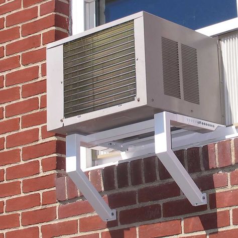 Amazon.com: TopShelf A/C Bracket TSB-2438 Window AC Mounting Bracket (No Drilling Needed): Home & Kitchen Air Conditioner Bracket, Air Conditioner Cover, Heat Pump System, Window Air Conditioner, Window Unit, Simple House Plans, Window Types, House Windows, Diy Home Decor Projects