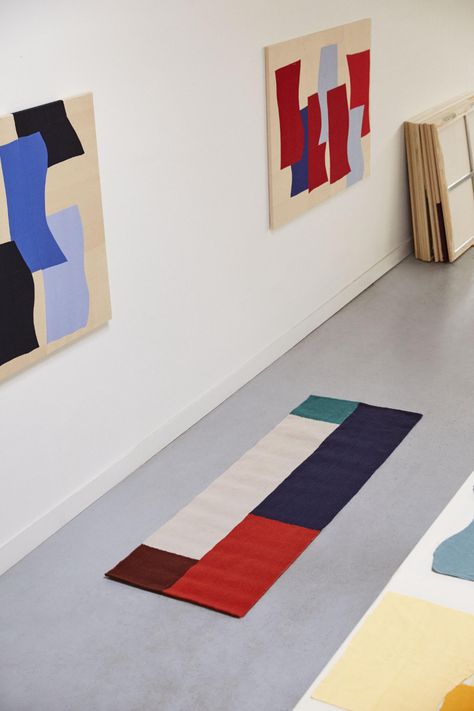 Discover colourful rugs from world-leading designers and makers Colourful Rugs, Graphic Rug, Los Angeles Design, New York Studio, Bold Color Palette, Bamboo Silk, Weaving Art, Dyeing Process, Word Wall