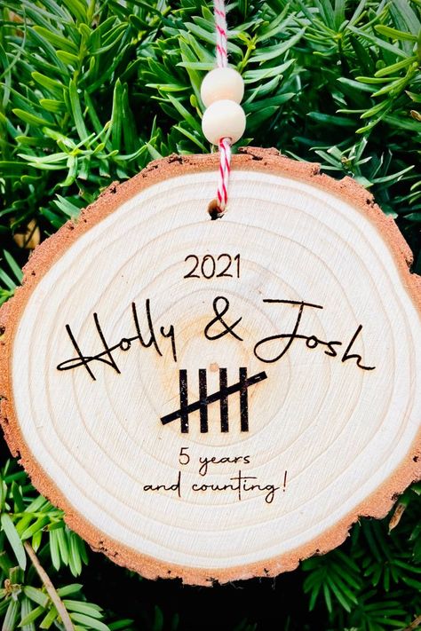 5th Anniversary Ideas, 5th Anniversary Gift Ideas, Traditional Anniversary Gifts, 5th Wedding Anniversary Gift, 5 Year Anniversary Gift, Anniversary Ornament, Wood Anniversary Gift, Wood Anniversary, 5th Wedding Anniversary