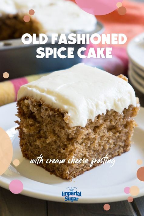 A simple, yet, flavorful sheet cake with warm spices and a tangy cream cheese frosting. Old Fashioned Spice Cake with Cream Cheese Frosting is a great holiday dessert. It's unfussy, yet delicious enough to impress your family and friends. Apple Recipes Easy Healthy, Gluten Free Apple Recipes, Apple Recipes Healthy, Cake Apple, Apple Spice Cake, Spice Cake Recipes, Apple Recipes Easy, Italian Cream Cakes, Apple Spice