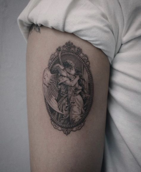 Classical Art Tattoo Ideas, Renesance Tattoo Sleeve, Bridgerton Inspired Tattoo, Classical Art Inspired Tattoos, Renassiance Tattoo, Rennaissance Art Tattoos, Regency Tattoo, Renesance Tattoo, Classic Art Tattoo