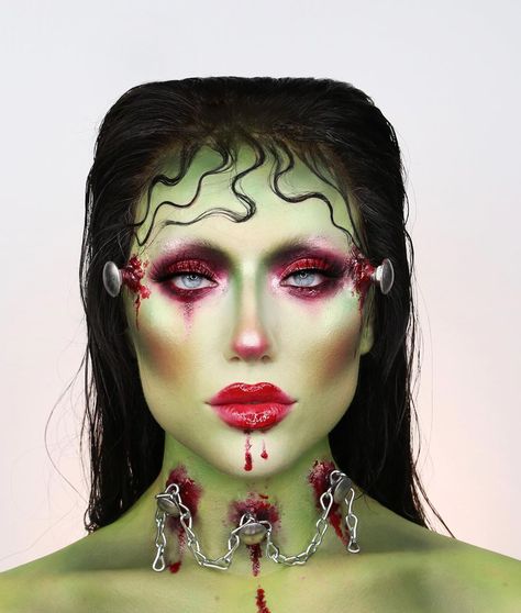 Frankenstein Halloween Makeup, Frankenstein Makeup, Singing Auditions, Halloween Makeup Witch, P Louise, Frankenstein Costume, Monster Makeup, Makeup Scary, Creepy Halloween Makeup