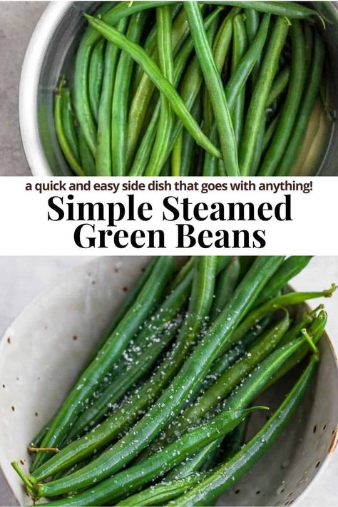 Steam Green Beans In Microwave, Steamed Fresh Green Beans, Steamed Green Beans Recipe, Steamed Green Beans Stove, How To Steam Green Beans, Steam Green Beans On Stove, Steam Fresh Green Beans, Steamed Green Bean Recipes, Green Beans Steamed