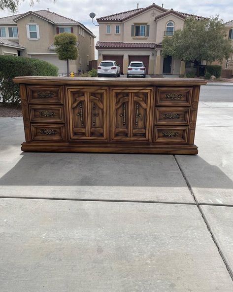 SOLD Please Do Not Purchase Vintage Dresser Credenza Large Dresser - Etsy Large Dresser, Vintage Dresser, North Las Vegas, Vintage Dressers, Bedroom Furniture Dresser, Paint Furniture, Refinishing Furniture, Vintage Love, Please Do