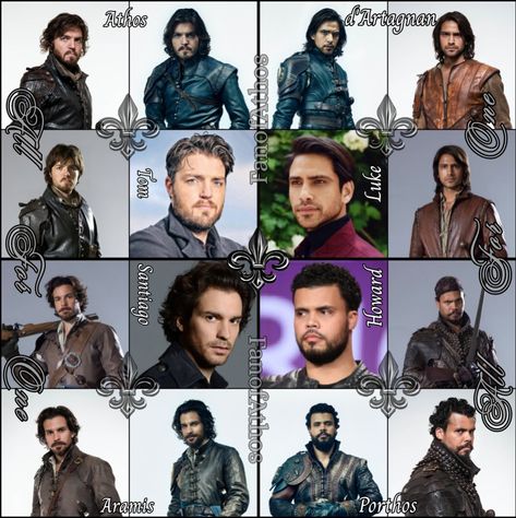 3 Musketeers, 3 Muskateers, Three Musketeers, Musketeers Cast, Athos The Musketeers, The Three Musketeers 1993, The Three Musketeers 2011, The Musketeers Tv Series, Bbc Musketeers