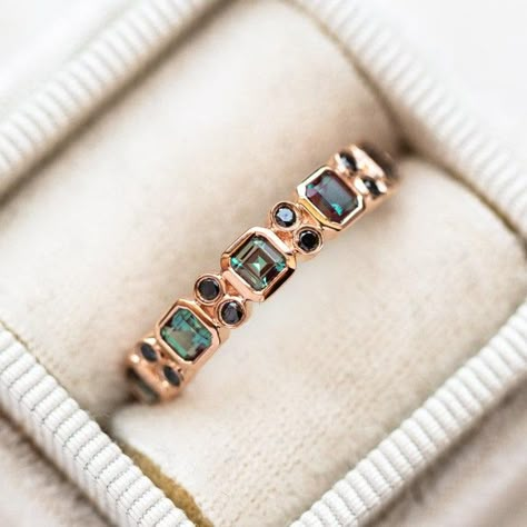 This Wedding Bands item is sold by KarniJewelCraftsIN. Ships from India. Listed on 29 Jul, 2024 Birthstone Ring Stack, Alexandrite Wedding Band, Art Deco Band, The Bling Ring, Local Eclectic, Spinel Ring, Emerald Rings, Ring Elegant, Alexandrite Ring