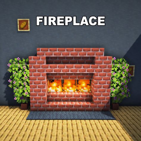 Minecraft Fireplace ✅ Follow for OP Minecraft Builds 📢 Share with your Friends 💬 Rate this Build 1-10 🔖Tags 🔖 #minecraft #minecraftbuilds #minecrafters #minecraftpe #minecraftmemes #mınecraftideas #minecraftbuild #minecraftbuilding #minecraftbuilding #minecrafttutorial #minecraftonly #mcpe #minecraftpc #minecraftcreations #minecraftdaily #minecraftdesign #minecraftjava #minecrafts #minecraftyoutuber #gaming Minecraft Apartment Interior, Minecraft Fireplace Ideas, Fireplace Minecraft, Minecraft Fireplace, Minecraft L, Maine Craft, Minecraft Light, Brick Wall Ideas, Minecraft Cottage