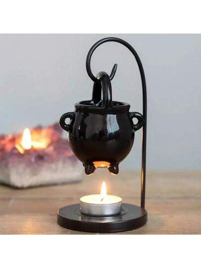 Hanging Cauldron, Ceramic Witch, Ceramic Burner, Ceramic Oil Burner, Witch Cauldron, Essential Oil Burner, Brow Tattoo, Diy Halloween Decor, 17 December